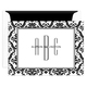 Damask Border Monogram Folded Note Cards Image 10 of 10